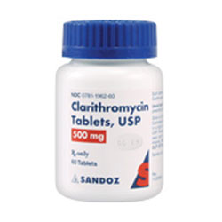 picture of clarithromycin 500mg tablets