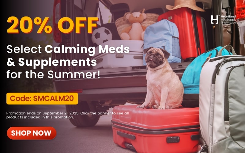 Shop Calming Meds and Supplements for the Summer at Heartland!