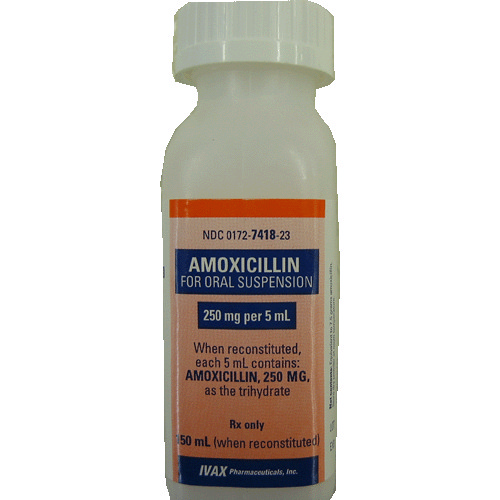 Amoxicillin 250mg/5ml oral suspension