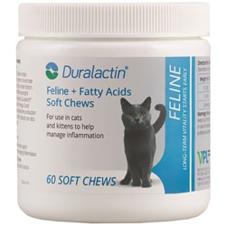 Duralactin Feline + Fatty Acids Soft Chews - 60 Count