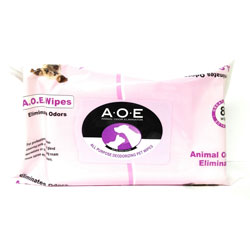 AOE or Animal Odor Eliminator Deodorizing Wipes