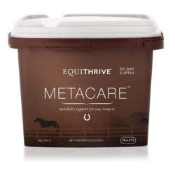 MetaCare Pellets for Horses 3.3 lb container – equine metabolic support supplement