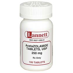 Acetazolamide 125mg - 100 Tablets