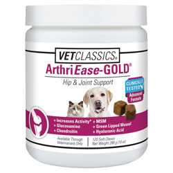 ArthriEase-Gold Hip & Joint Support Soft Chews for Dogs and Cats