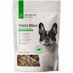 Ultimate Pet Nutrition Freeze Dried Raw Single Ingredient Bison Liver Dog Treats