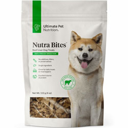 Ultimate Pet Nutrition Freeze Dried Raw Single Ingredient Beef Liver Dog Treats