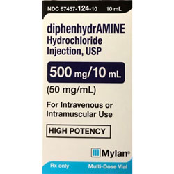 Diphenhydramine HCL Injection 50mg/ml
