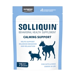 Nutramax Solliquin Calming Behavioral Health Supplement for Small to Medium Dogs and Cats
