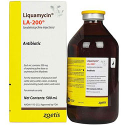 Liquamycin LA-200 (Oxytetracycline) Antibiotic Injection