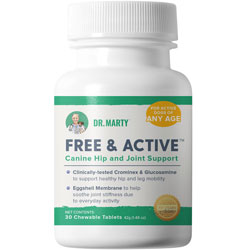 Dr. Marty Free & Active Canine Hip & Joint Support Dog Supplement