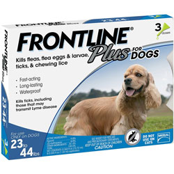 Frontline Plus for Dogs 23-44 lbs.
