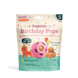 Pupsicle Birthday Pops dog treat refill in peanut butter and cake flavor for use with the Pupsicle toy
