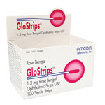 GloStrips Rose Bengal - 100 Sterile Strip