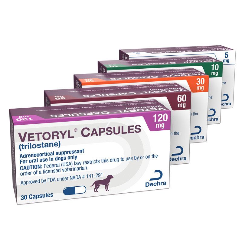 Vetoryl Trilostane 5 mg Capsules for Dogs 30 count